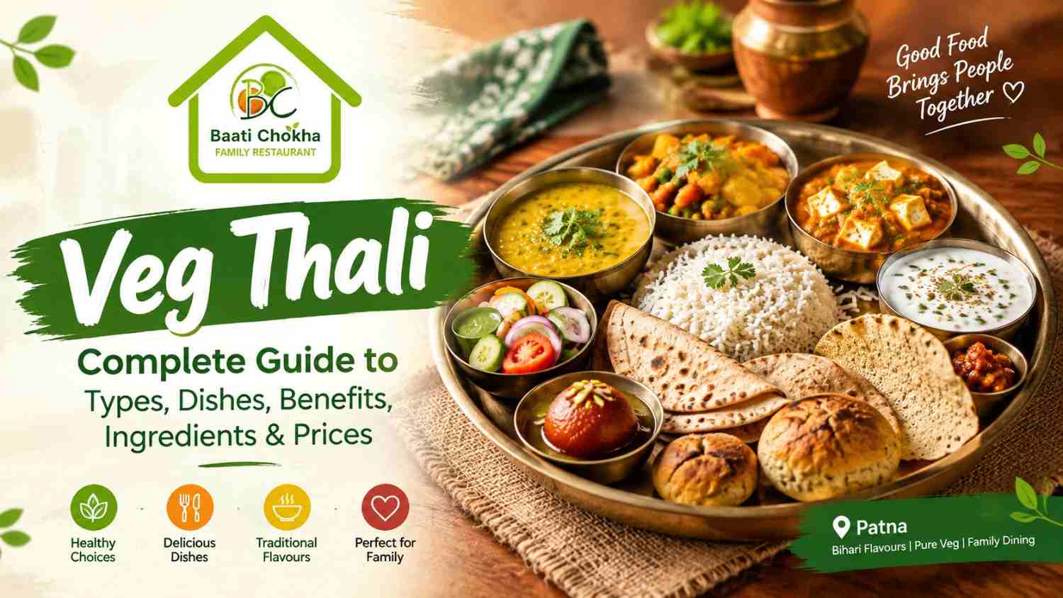 Pure veg restaurants in Patna | Veg restaurant | Baati Chokha
